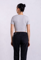 Grey cropped t-shirt 