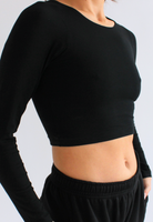 long sleeve crop top