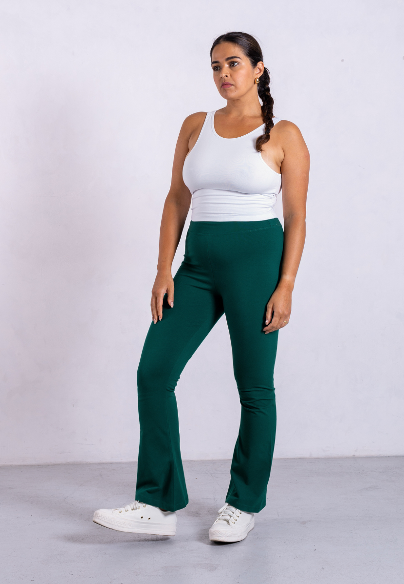 Organic cotton leggings green