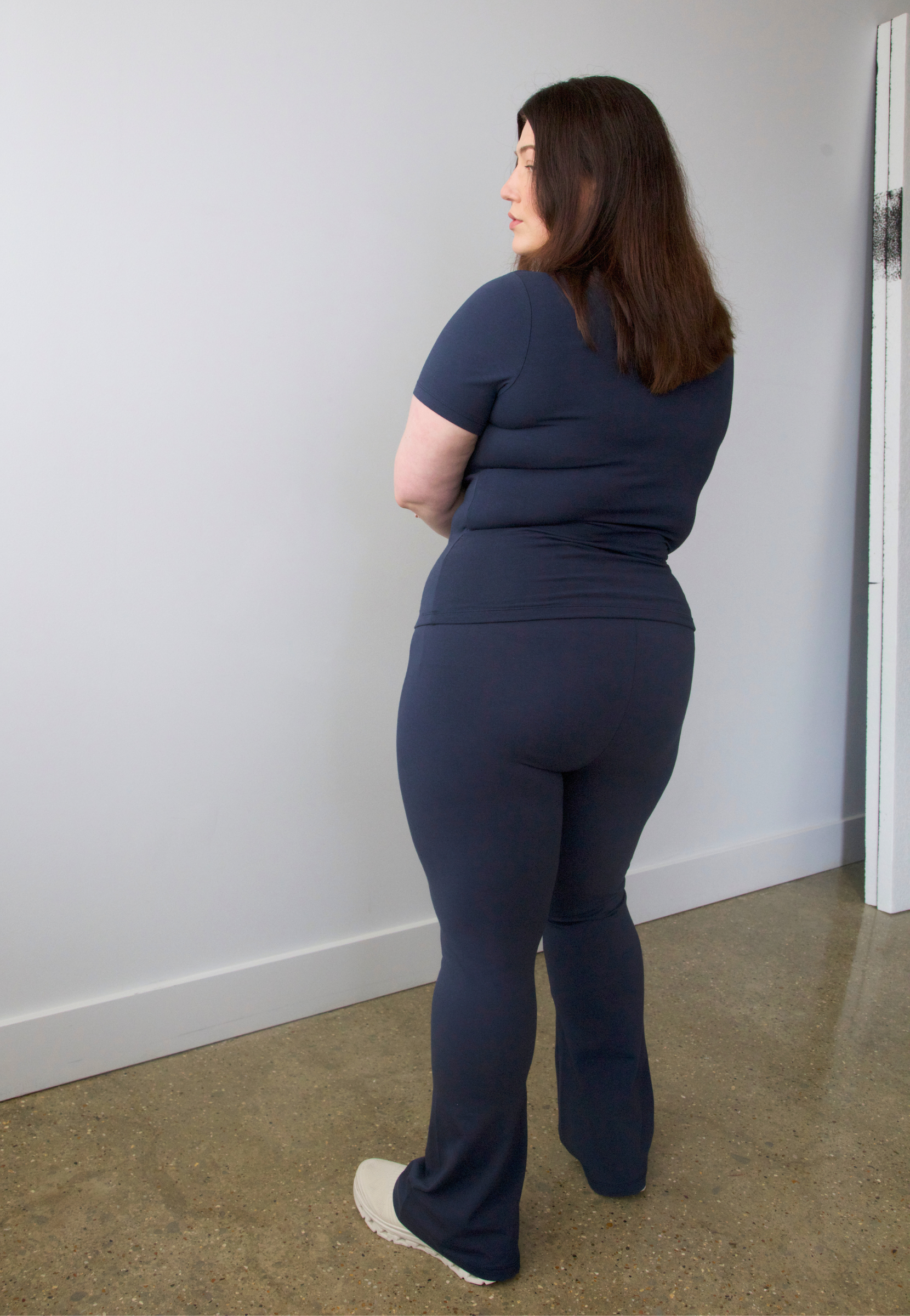 Flared Leggings, Outer Space, Back 