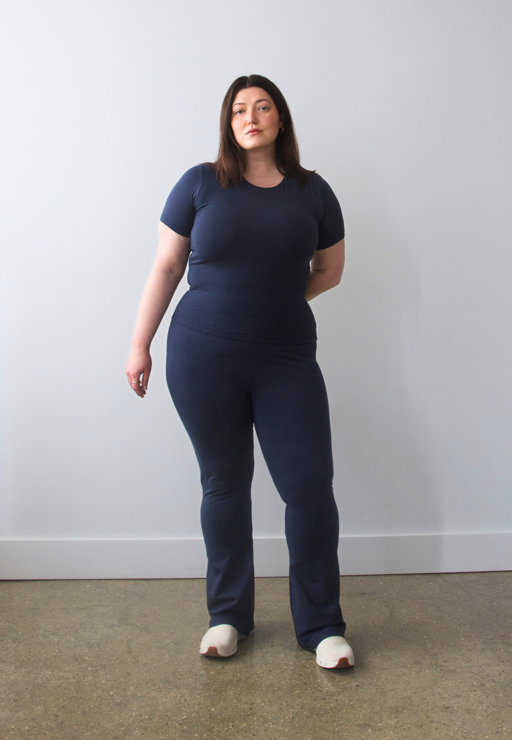 Flared Leggings, Outer Space, front 