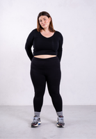 organic cotton leggings black