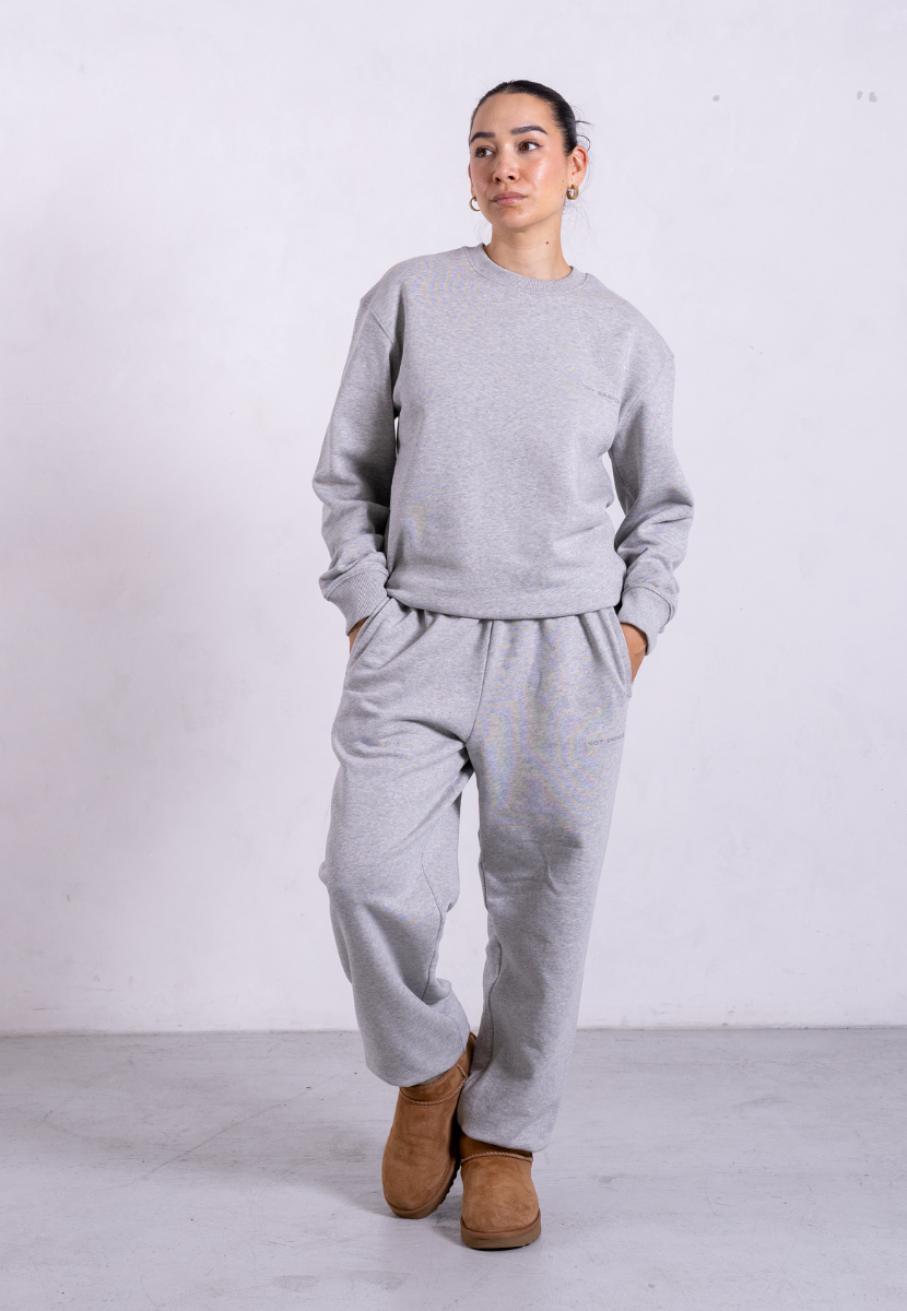 light grey sweatpants