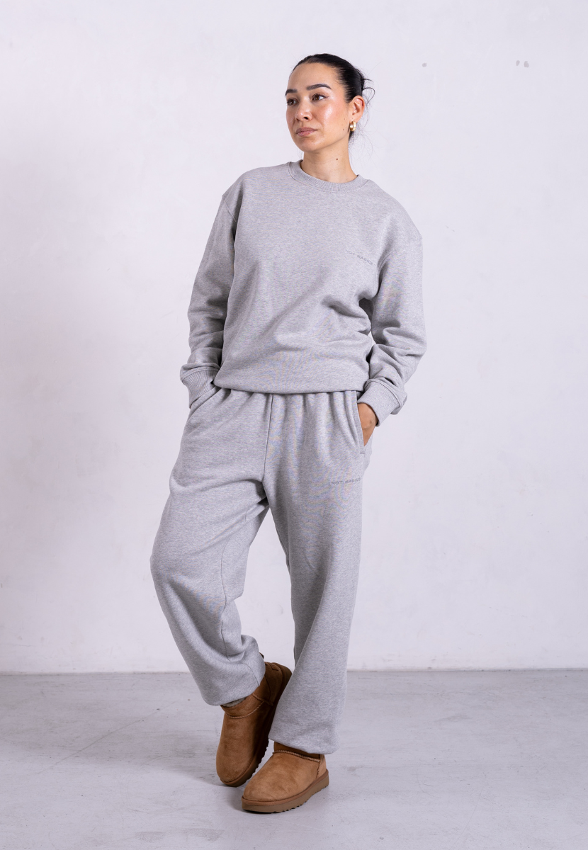 light grey marl sweatpants