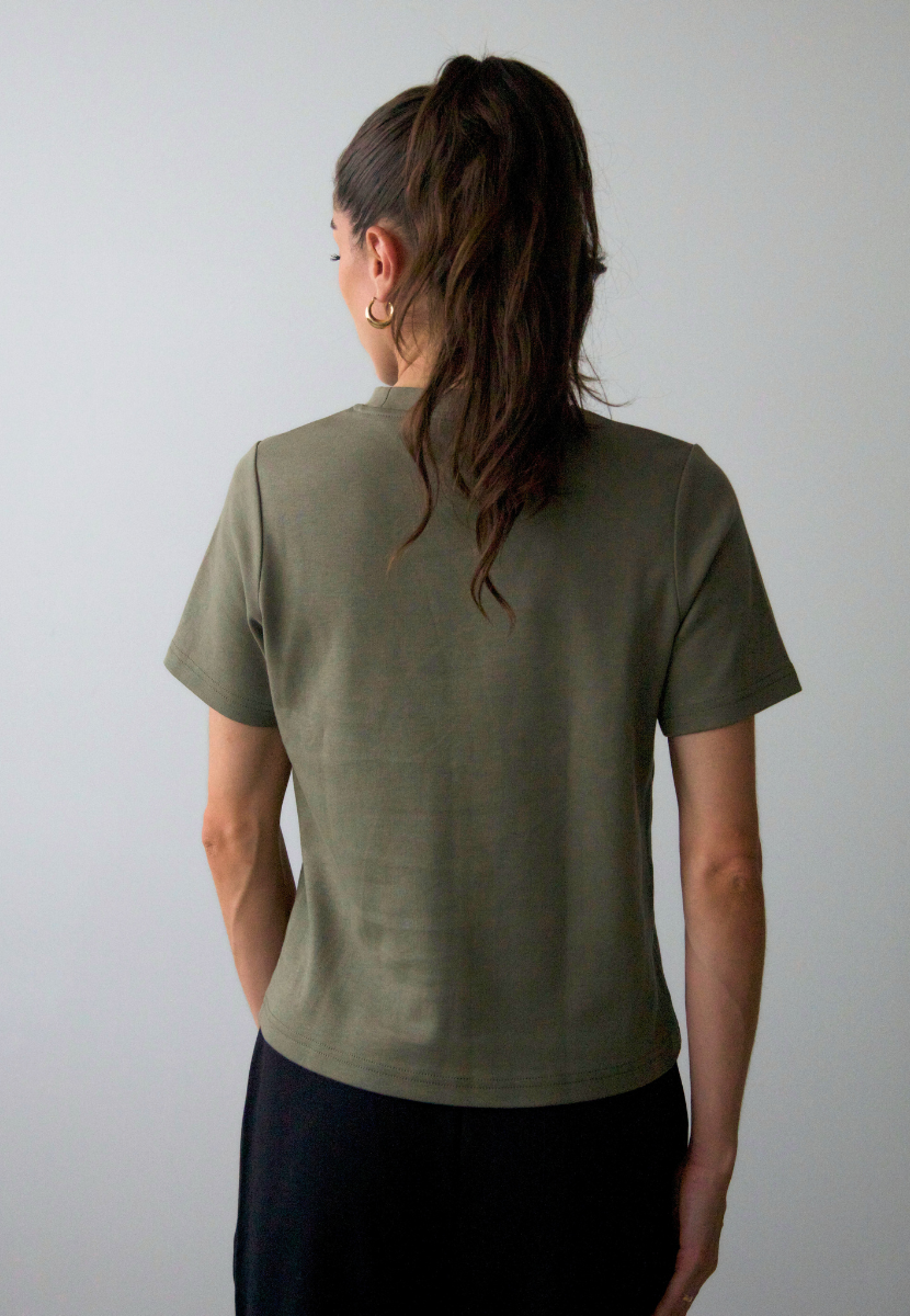 Back, Relaxed Fit T-shirt, Burnt Olive
