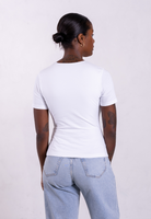 short sleeve white crew neck t-shirt 