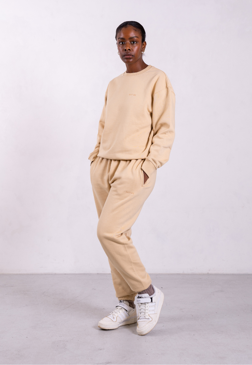 organic cotton sweatpants oat