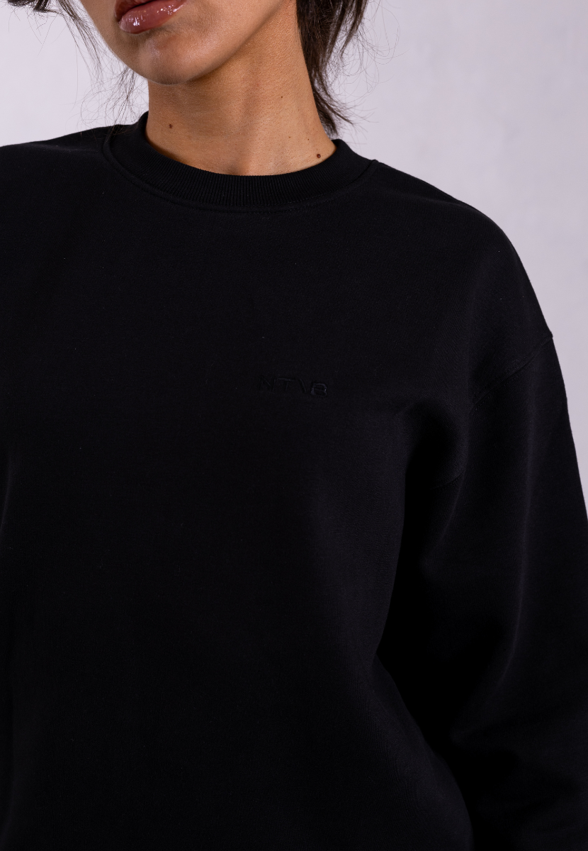 cotton sweatshirt black