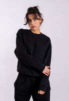 organic cotton sweatshirt black