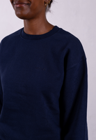 navy cotton sweatshirt