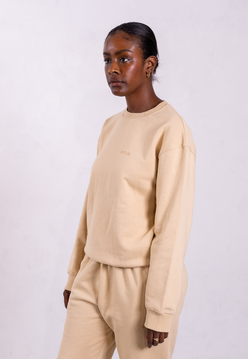 organic cotton sweatshirt oat