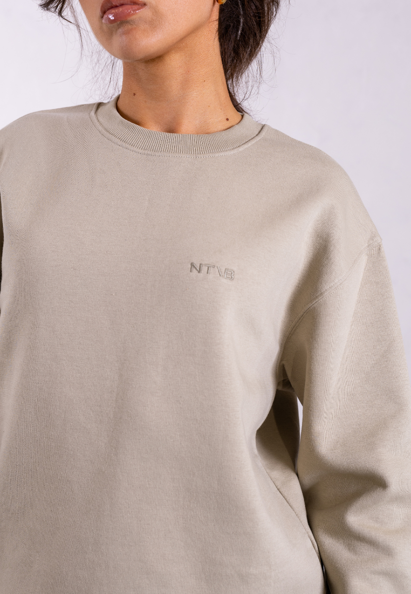 sage green organic cotton sweatshirt 