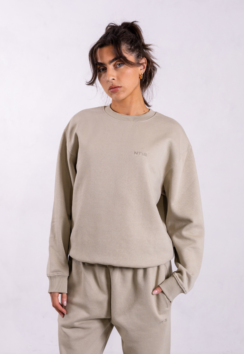 Oversized Sweatshirt in Sage Grey Not Basics Pantee