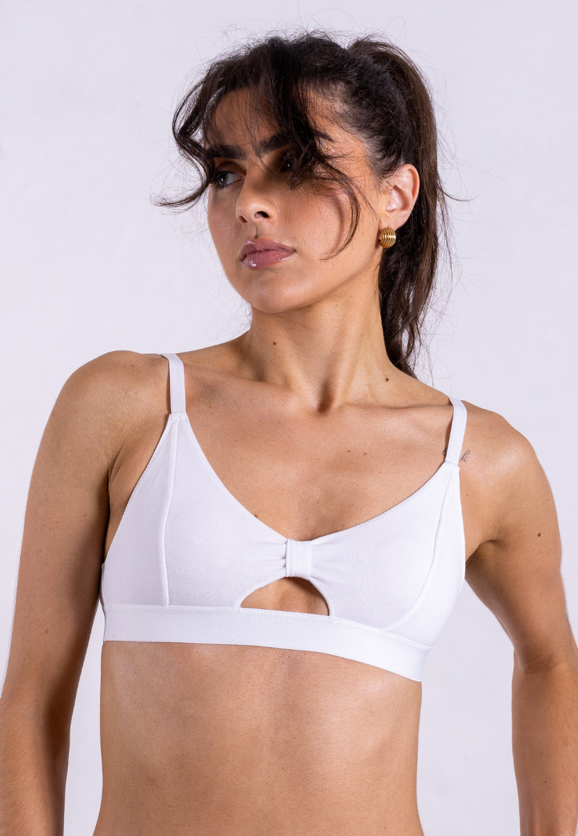 Wireless bra white